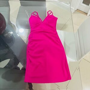 Emerald Sundae Women's Spaghetti Strap body-con mini Dress Pink Size XS